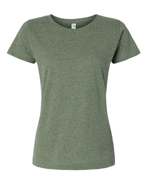 LAT Women's Fine Jersey Tee 3516 Bamboo Blackout