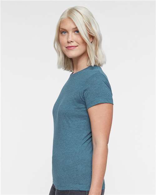 LAT Women's Fine Jersey Tee 3516 Surf Blackout