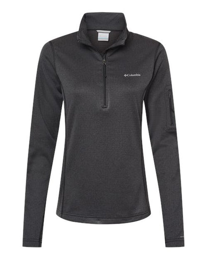 Columbia Women's Park View™ Grid Fleece Half-Zip 195970 Custom Embroidered Business Logo