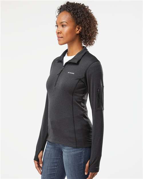 Columbia Women's Park View™ Grid Fleece Half-Zip 195970 Custom Embroidered Business Logo