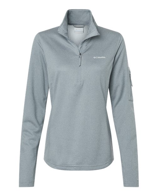 Columbia Women's Park View™ Grid Fleece Half-Zip 195970 Custom Embroidered Business Logo