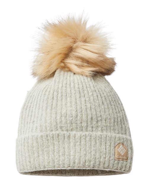 Columbia Winter Blur™ Pom-Pom Cuffed Beanie 186210 Custom Embroidered Business Logo