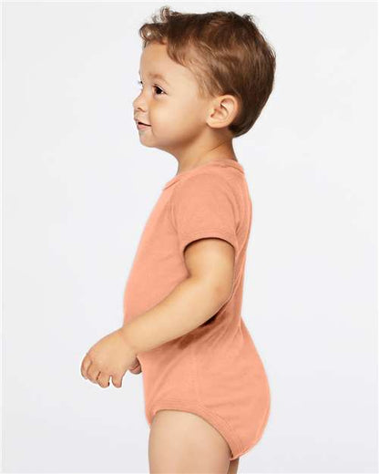 Rabbit Skins Infant Fine Jersey Bodysuit 4424 Sunset