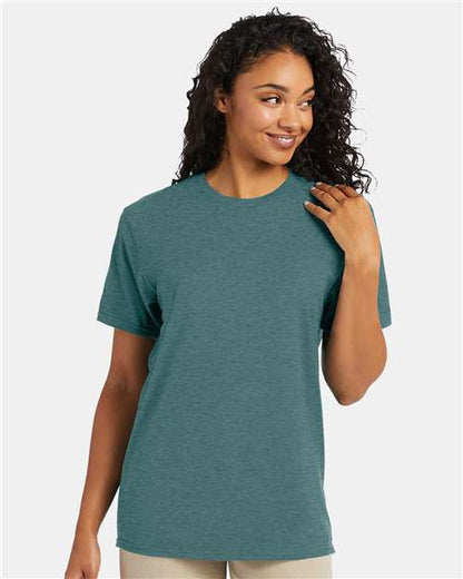 Custom Embroidered  Hanes Perfect-T T-Shirt 4980 Cactus Heather