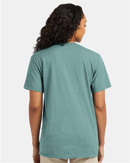 Hanes Perfect-T T-Shirt 4980 Marbled Green Clay