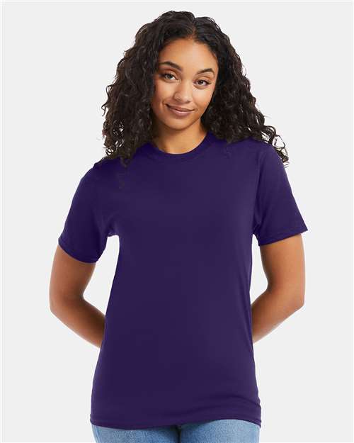 Custom Embroidered  Hanes Beefy-T® T-Shirt 5180 Grape Smash