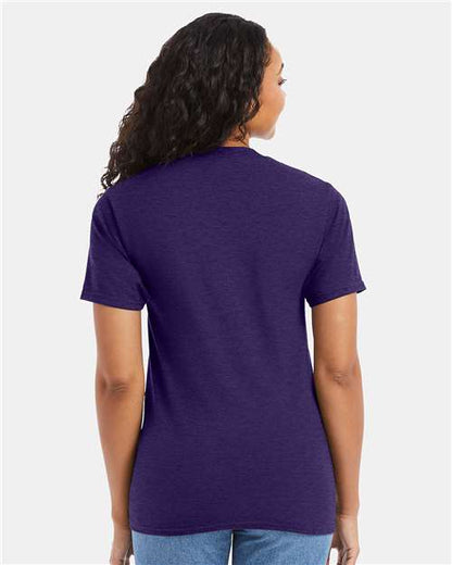 Hanes Beefy-T® T-Shirt 5180 Grape Smash Heather