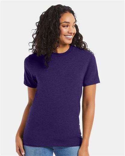 Custom Embroidered  Hanes Beefy-T® T-Shirt 5180 Grape Smash Heather