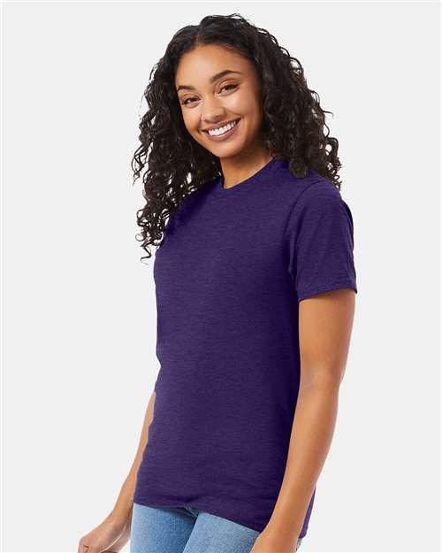Hanes Beefy-T® T-Shirt 5180 Grape Smash Heather