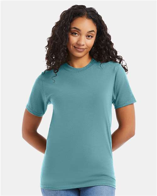 Custom Embroidered  Hanes Beefy-T® T-Shirt 5180 Green Clay