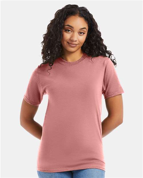 Custom Embroidered  Hanes Beefy-T® T-Shirt 5180 Mauve