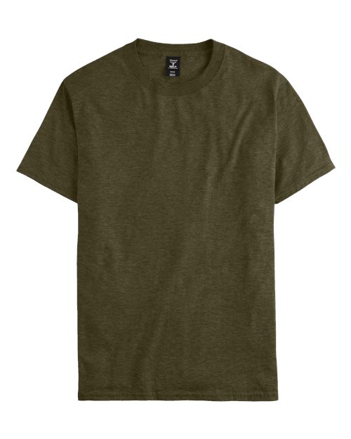 Hanes Beefy-T® T-Shirt 5180 Military Green Heather