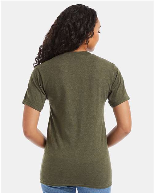 Hanes Beefy-T® T-Shirt 5180 Military Green Heather