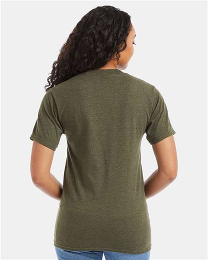 Hanes Beefy-T® T-Shirt 5180 Military Green Heather