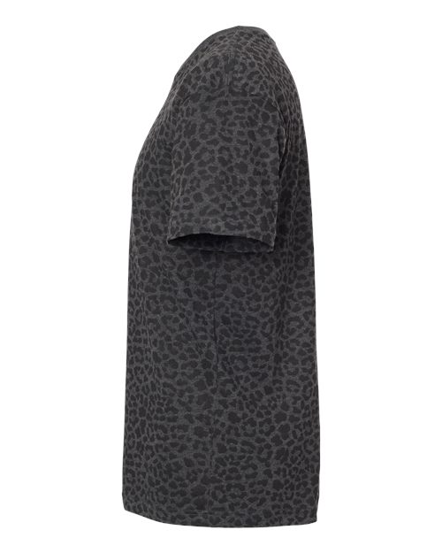 LAT Fine Jersey Tee 6901 Black Leopard