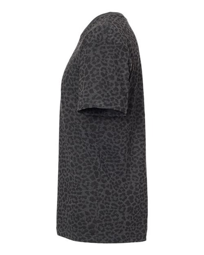 LAT Fine Jersey Tee 6901 Black Leopard