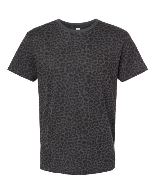 LAT Fine Jersey Tee 6901 Black Leopard