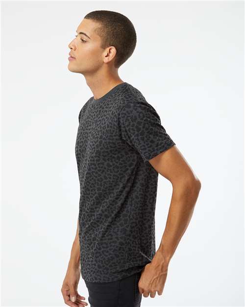 LAT Fine Jersey Tee 6901 Black Leopard