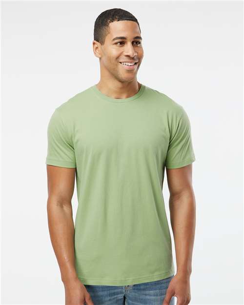 Custom Embroidered  LAT Fine Jersey Tee 6901 Sage