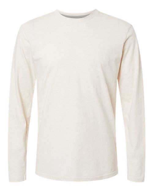 LAT Fine Jersey Long Sleeve Tee 6918 Natural Heather