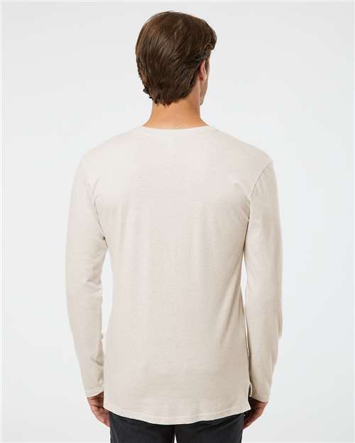 LAT Fine Jersey Long Sleeve Tee 6918 Natural Heather