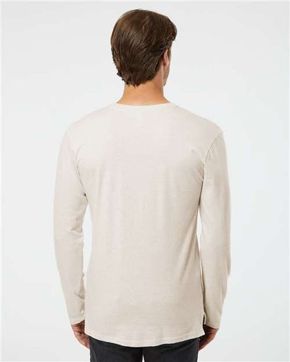 LAT Fine Jersey Long Sleeve Tee 6918 Natural Heather