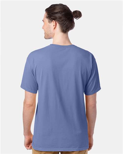 ComfortWash by Hanes Garment-Dyed T-Shirt GDH100 Frontier Blue