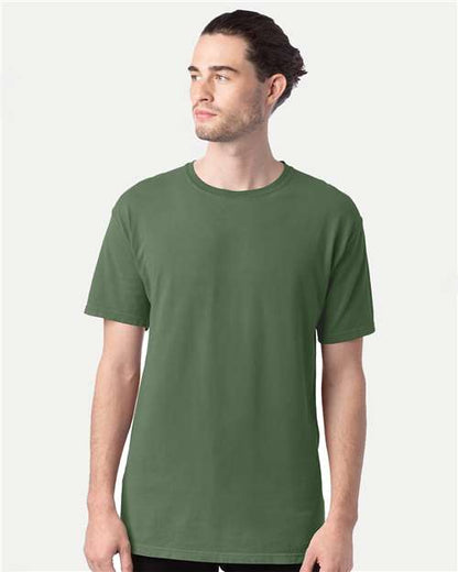 Custom Embroidered  ComfortWash by Hanes Garment-Dyed T-Shirt GDH100 Moss