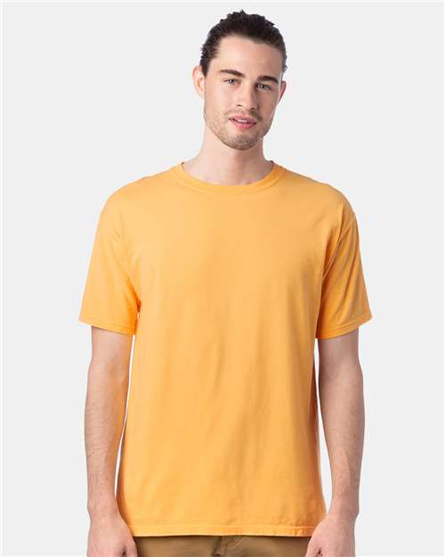 Custom Embroidered  ComfortWash by Hanes Garment-Dyed T-Shirt GDH100 Butterscotch