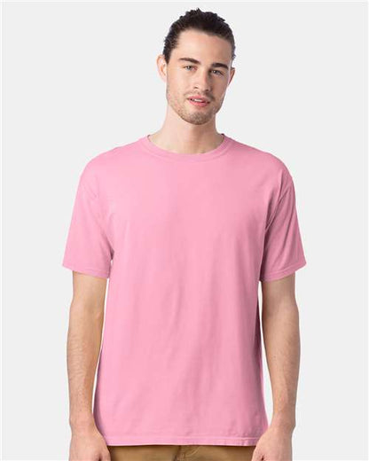 Custom Embroidered  ComfortWash by Hanes Garment-Dyed T-Shirt GDH100 Cotton Candy