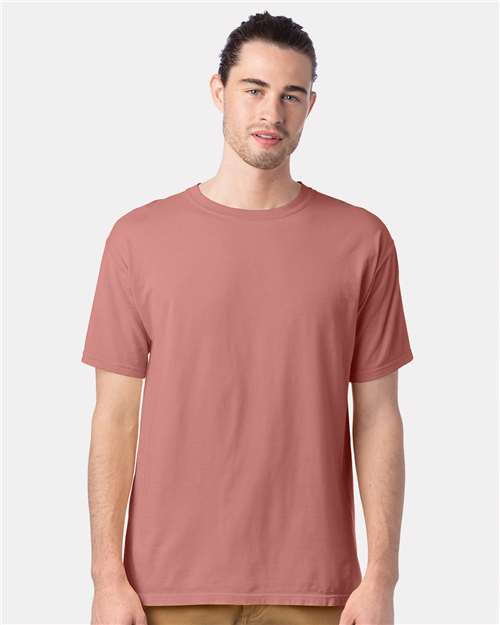 Custom Embroidered  ComfortWash by Hanes Garment-Dyed T-Shirt GDH100 Mauve