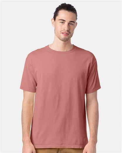 Custom Embroidered  ComfortWash by Hanes Garment-Dyed T-Shirt GDH100 Mauve