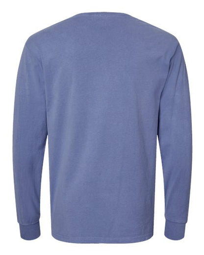 ComfortWash by Hanes Garment-Dyed Long Sleeve T-Shirt GDH200 Frontier Blue