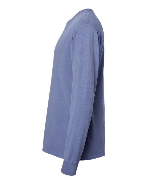 ComfortWash by Hanes Garment-Dyed Long Sleeve T-Shirt GDH200 Frontier Blue