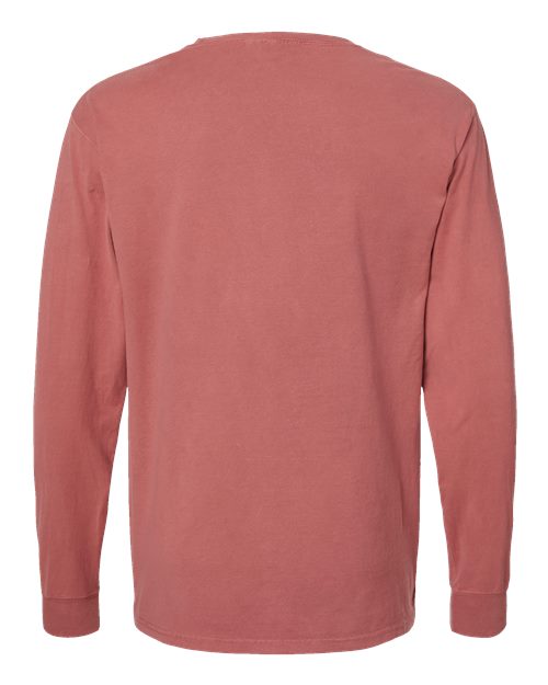 ComfortWash by Hanes Garment-Dyed Long Sleeve T-Shirt GDH200 Nantucket Red