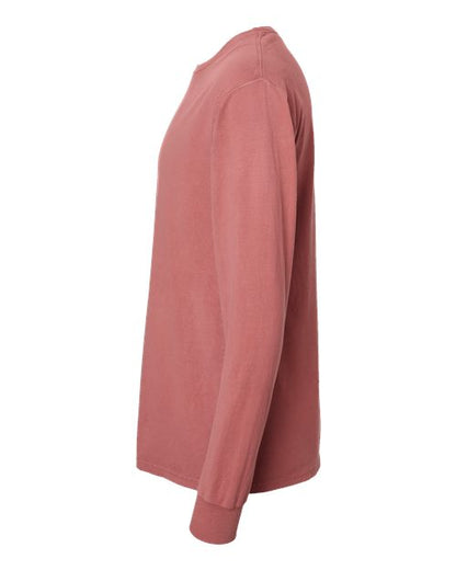 ComfortWash by Hanes Garment-Dyed Long Sleeve T-Shirt GDH200 Nantucket Red