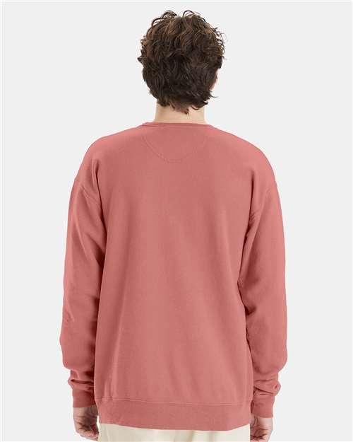 ComfortWash by Hanes Garment-Dyed Crewneck Sweatshirt GDH400 Mauve