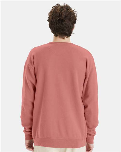 ComfortWash by Hanes Garment-Dyed Crewneck Sweatshirt GDH400 Mauve