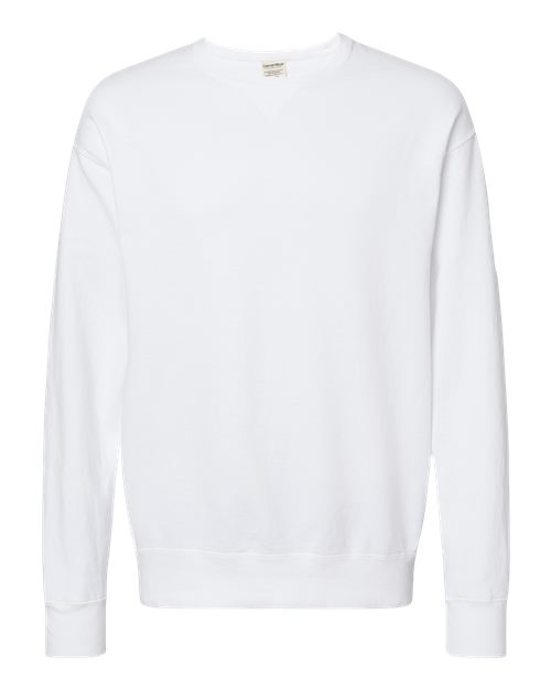 ComfortWash by Hanes Garment-Dyed Crewneck Sweatshirt GDH400 White