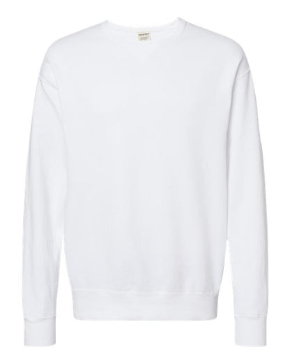ComfortWash by Hanes Garment-Dyed Crewneck Sweatshirt GDH400 White