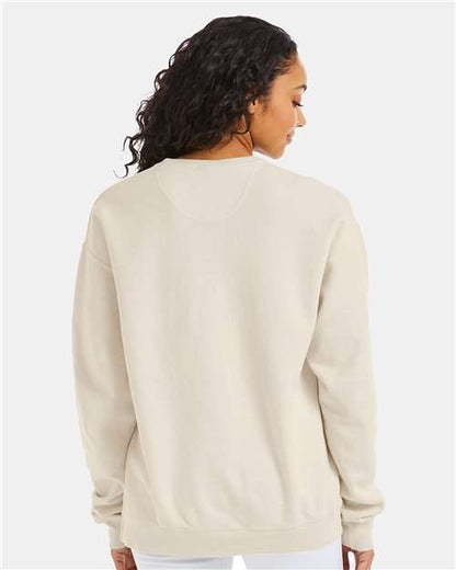ComfortWash by Hanes Garment-Dyed Crewneck Sweatshirt GDH400 Parchment