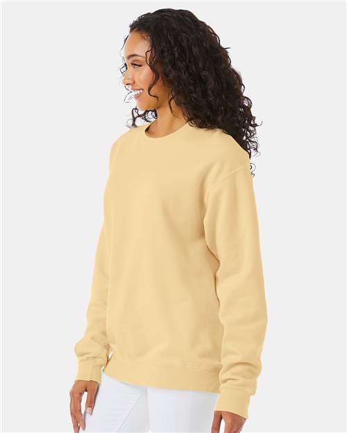 ComfortWash by Hanes Garment-Dyed Crewneck Sweatshirt GDH400 Summer Squash Yellow