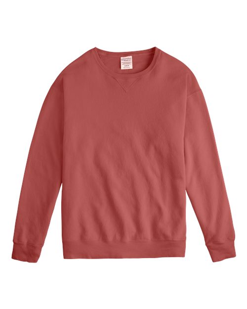 ComfortWash by Hanes Garment-Dyed Crewneck Sweatshirt GDH400 Nantucket Red
