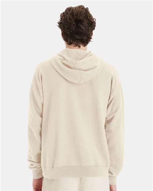 ComfortWash by Hanes Garment-Dyed Unisex Hooded Sweatshirt GDH450 Parchment