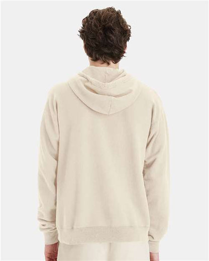 ComfortWash by Hanes Garment-Dyed Unisex Hooded Sweatshirt GDH450 Parchment