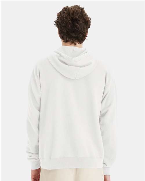 ComfortWash by Hanes Garment-Dyed Unisex Hooded Sweatshirt GDH450 White