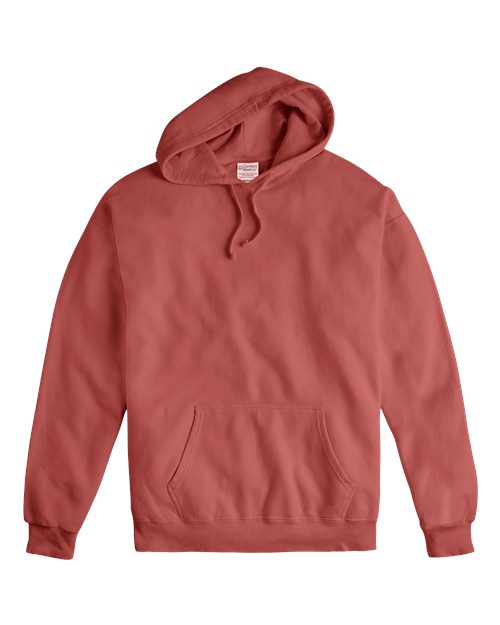 ComfortWash by Hanes Garment-Dyed Unisex Hooded Sweatshirt GDH450 Nantucket Red