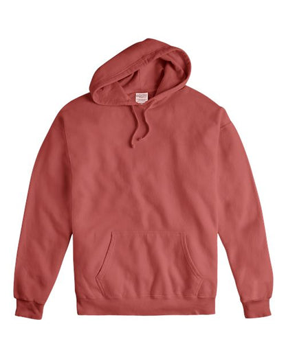 ComfortWash by Hanes Garment-Dyed Unisex Hooded Sweatshirt GDH450 Nantucket Red