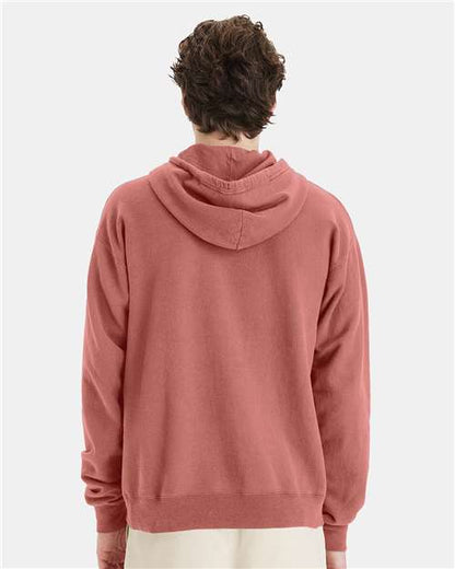 ComfortWash by Hanes Garment-Dyed Unisex Hooded Sweatshirt GDH450 Mauve