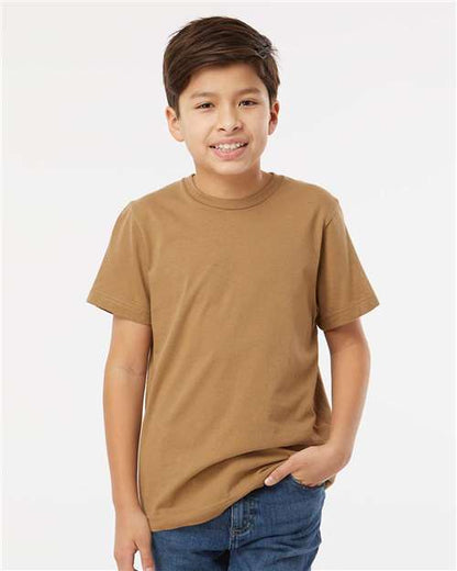 LAT Youth Fine Jersey Tee 6101 Coyote Brown